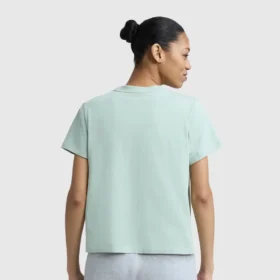 Camiseña con gráfico «C» en malla floral, C Logo