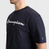 Camiseta clásica con diseño gráfico, Script Logo - Tallas grandes y altas