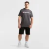 Camiseta clásica con diseño gráfico, Script Logo - Tallas grandes y altas