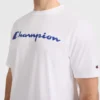 Camiseta clásica con diseño gráfico, Script Logo - Tallas grandes y altas