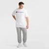 Camiseta clásica con diseño gráfico, Script Logo - Tallas grandes y altas