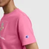 Camiseta con diseño gráfico de ramo pintado, C Logo