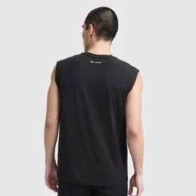Camiseta deportiva de cuello redondo y corte atlético, con Script Logo