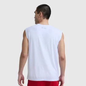 Camiseta deportiva de cuello redondo y corte atlético, con Script Logo