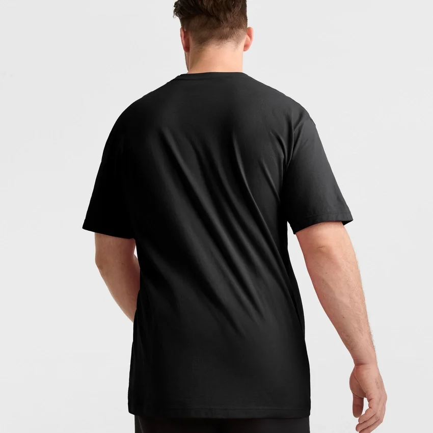 Camiseta gráfica clásica, Script Logo en letra cursiva del mismo tono - Tallas grandes y altas