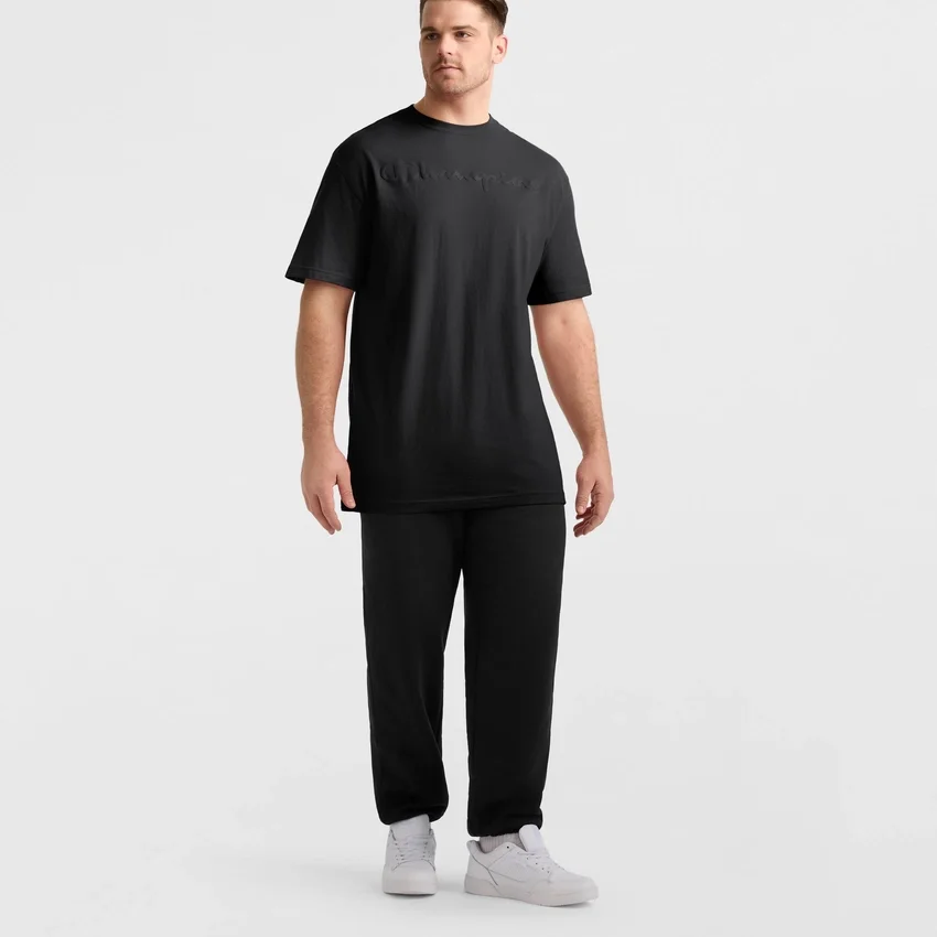Camiseta gráfica clásica, Script Logo en letra cursiva del mismo tono - Tallas grandes y altas