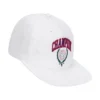 Gorra ajustable de visera plana con escudo de laurel