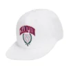 Gorra ajustable de visera plana con escudo de laurel