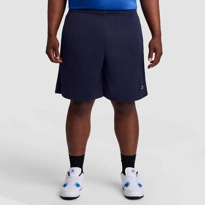 Pantalones cortos clásicos de malla de 9", C Logo - Tallas grandes y altas