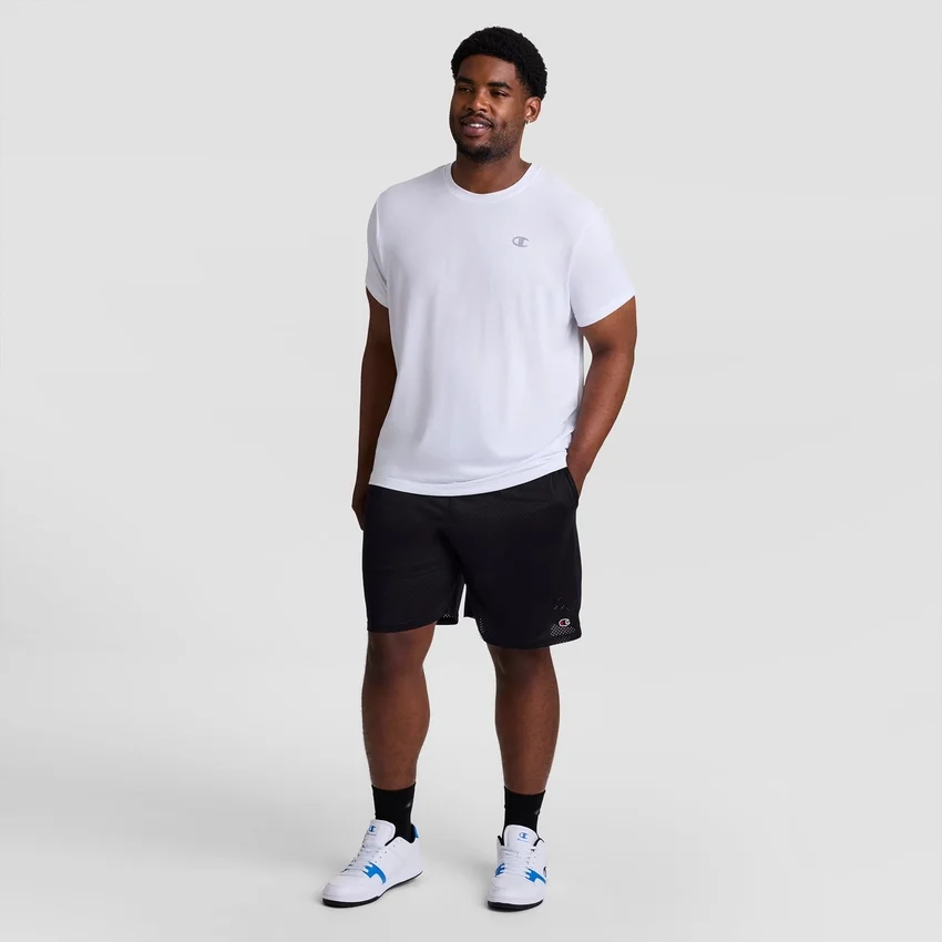 Pantalones cortos clásicos de malla de 9", C Logo - Tallas grandes y altas