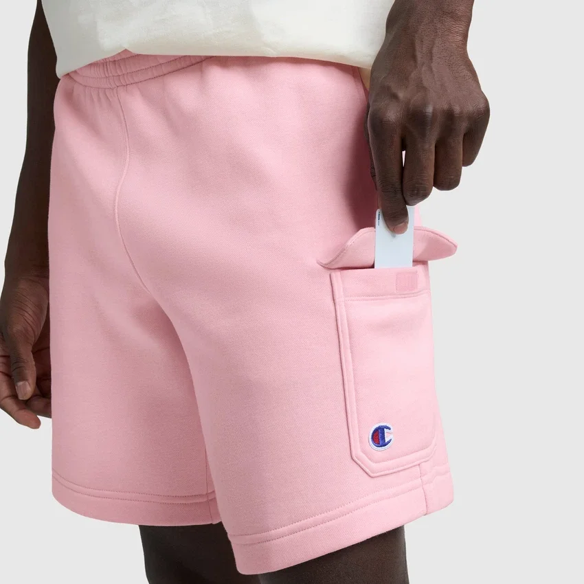 Pantalones cortos de felpa de 8", C Logo
