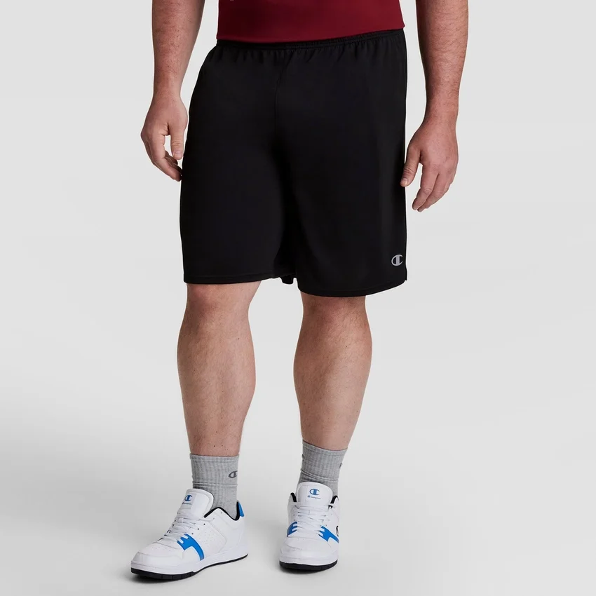 Pantalones cortos deportivos de 10" con tecnología de absorción de humedad - Tallas grandes y altas