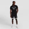 Pantalones cortos Gridiron de doble capa de 9", C Logo