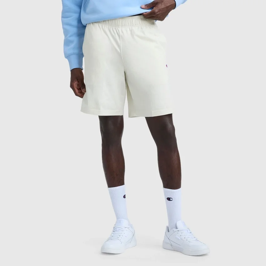Pantalones cortos ligeros de 9" para estar en casa, con parche del logotipo C Logo