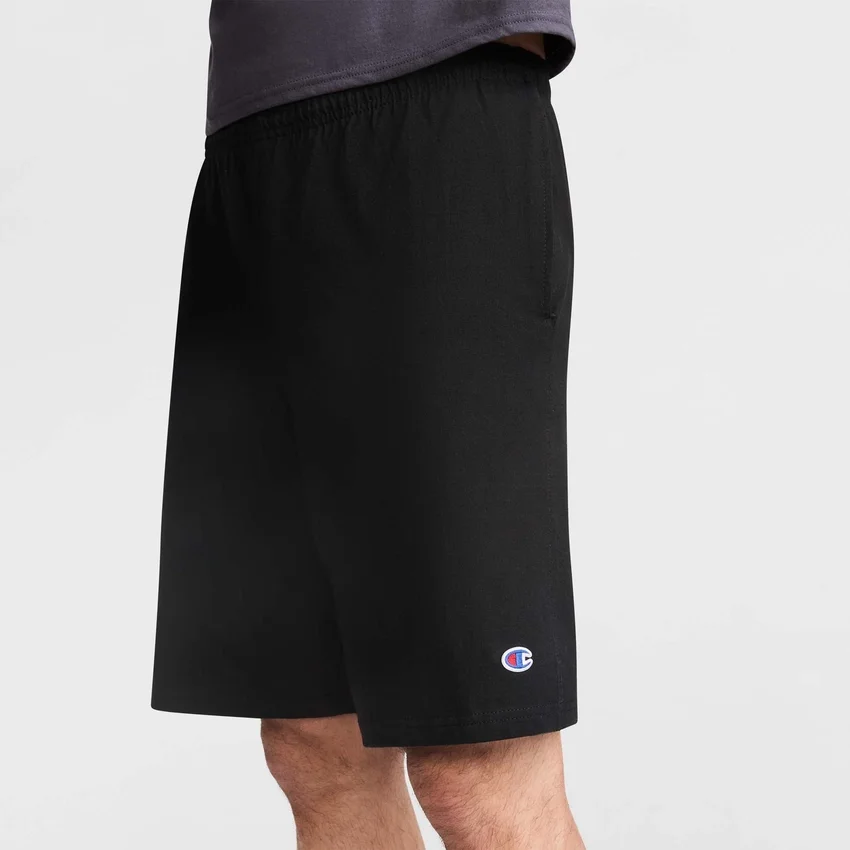 Pantalones cortos ligeros de 9" para estar en casa, con parche del logotipo C Logo