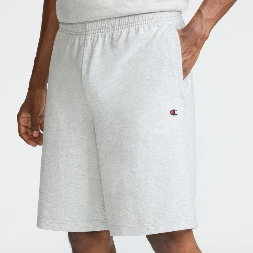 Pantalones cortos ligeros de 9" para estar en casa, con parche del logotipo C Logo