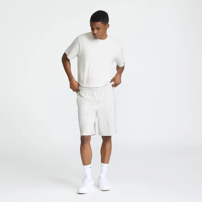 Pantalones cortos ligeros de 9" para estar en casa, con parche del logotipo C Logo