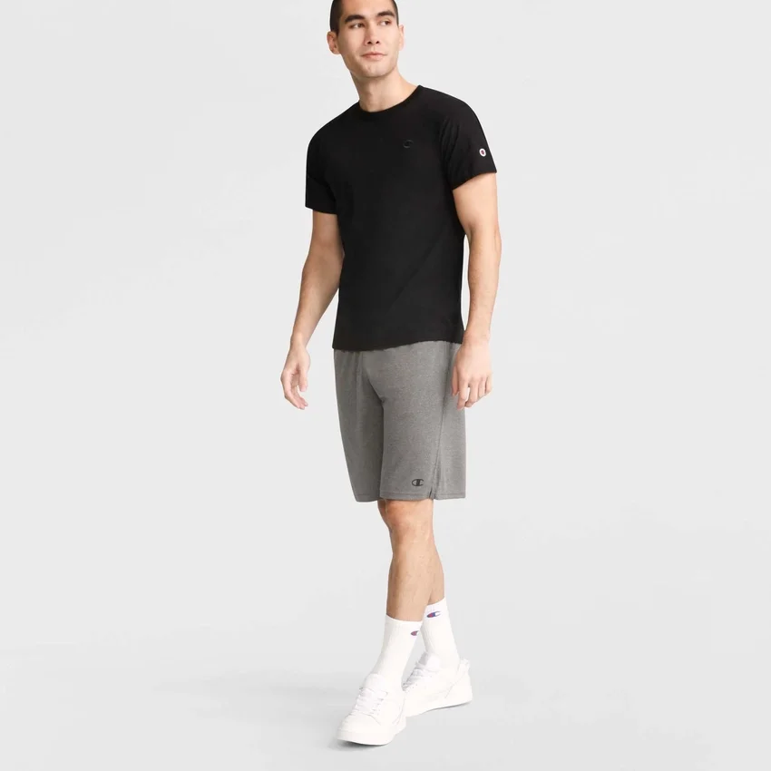 Pantalones cortos ligeros de 9" para estar en casa, con parche del logotipo C Logo