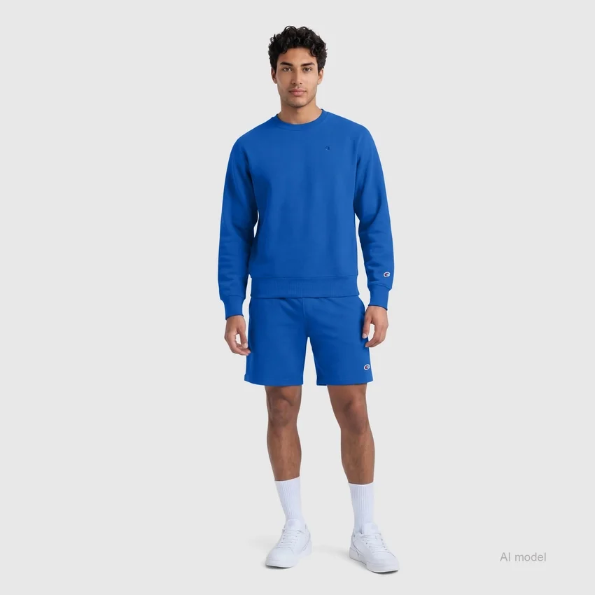 Pantalones cortos ligeros de 9" para estar en casa, con parche del logotipo C Logo