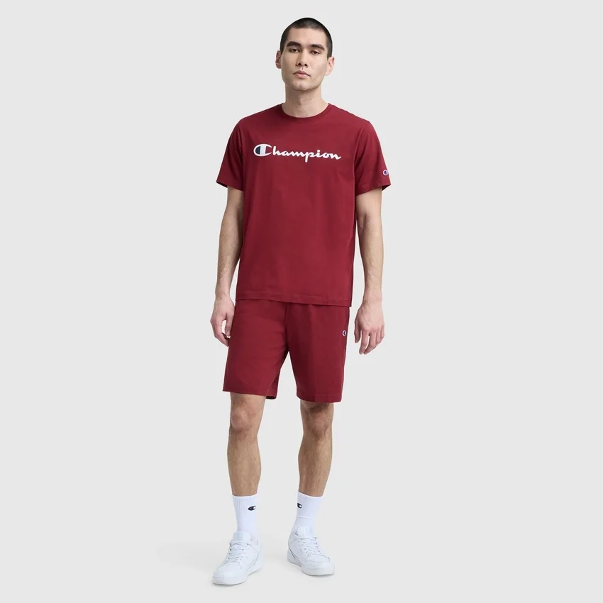 Pantalones cortos ligeros de 9" para estar en casa, con parche del logotipo C Logo