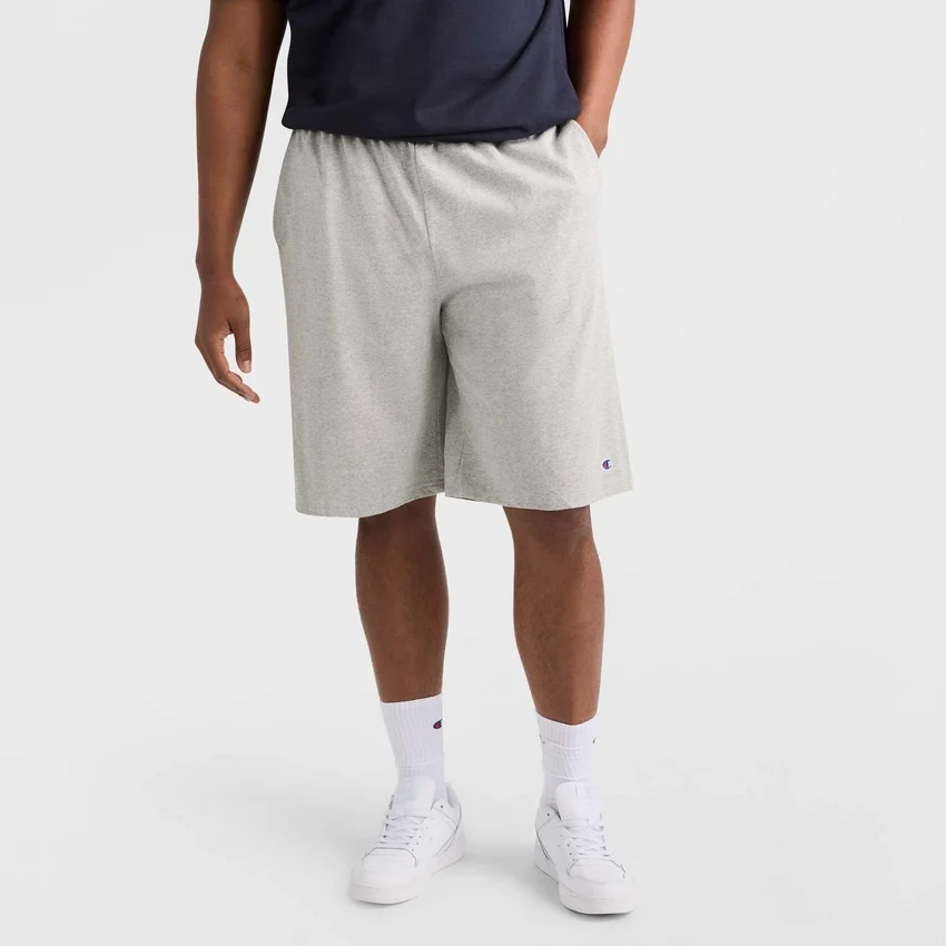 Pantalones cortos ligeros para estar en casa de 9", con logotipo «C» en parche - Tallas grandes y altas