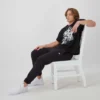 Pantalones de chándal ajustados con logo pequeño Reverse Weave