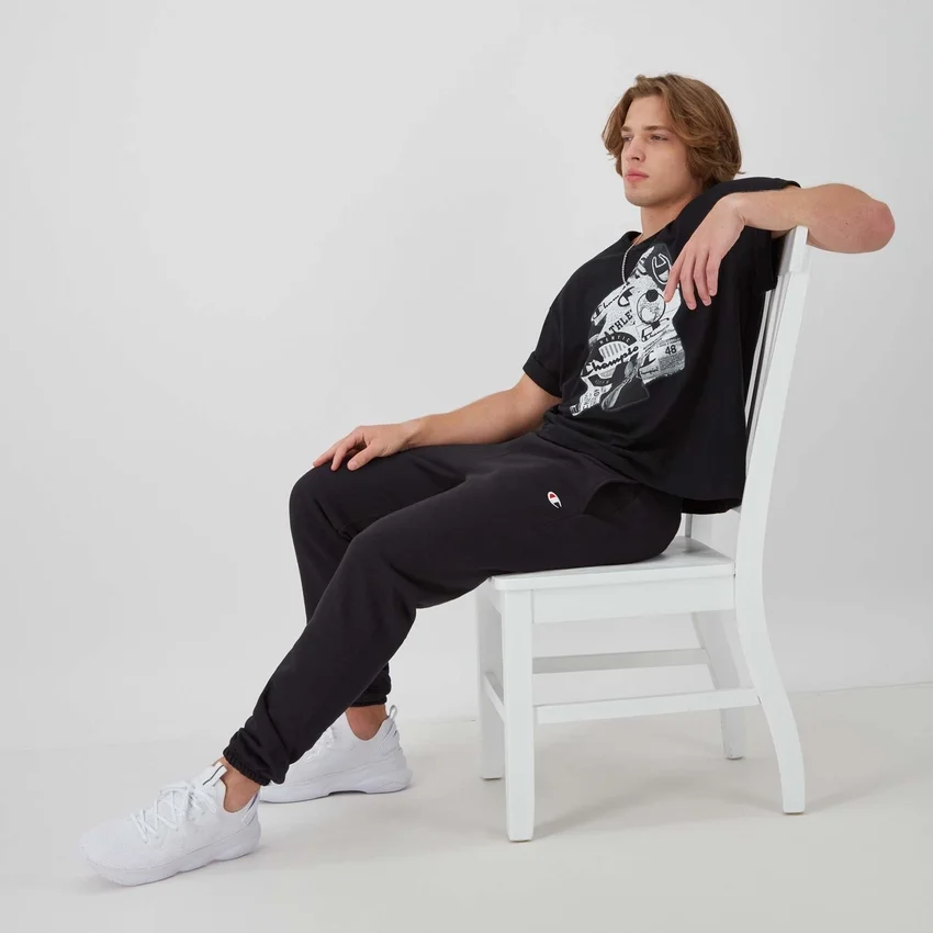 Pantalones de chándal ajustados con logo pequeño Reverse Weave