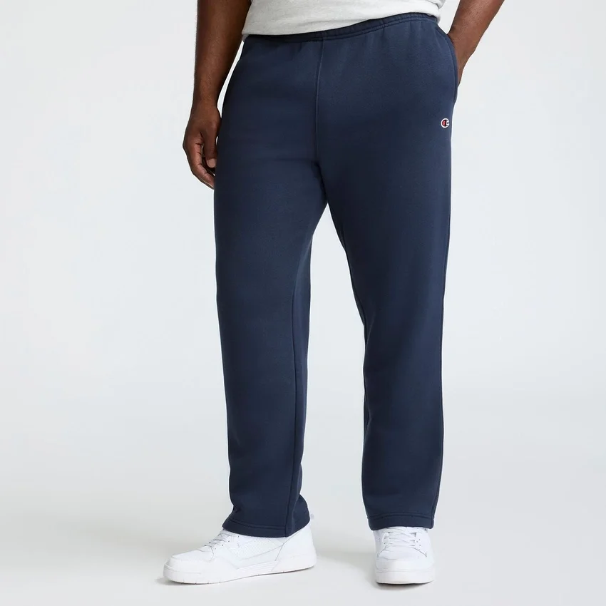 Pantalones de chándal Powerblend, bajo abierto, C Logo - Tallas grandes y altas