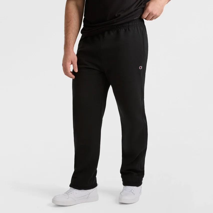 Pantalones de chándal Powerblend, bajo abierto, C Logo - Tallas grandes y altas