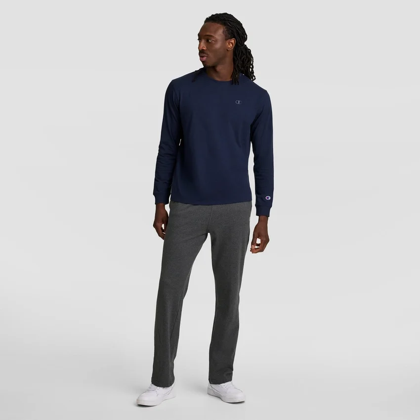 Pantalones de descanso ligeros, bajo abierto, C Logo