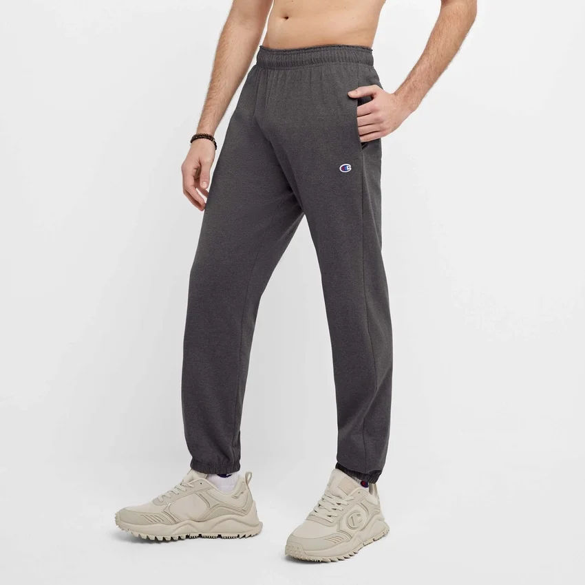 Pantalones de descanso ligeros, dobladillo ajustado, C Logo