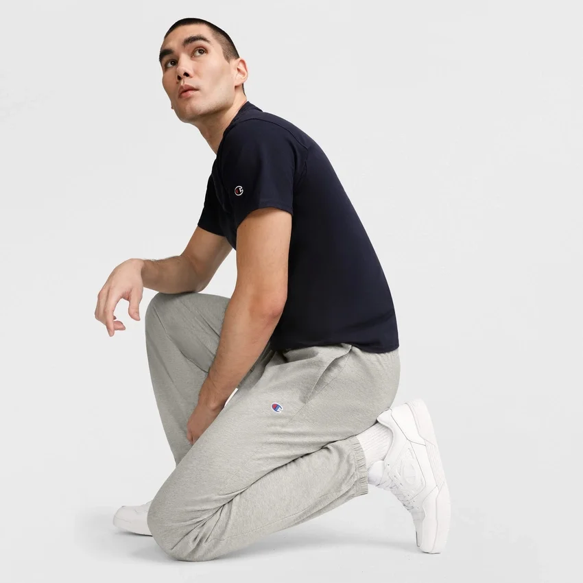 Pantalones de descanso ligeros, dobladillo ajustado, C Logo