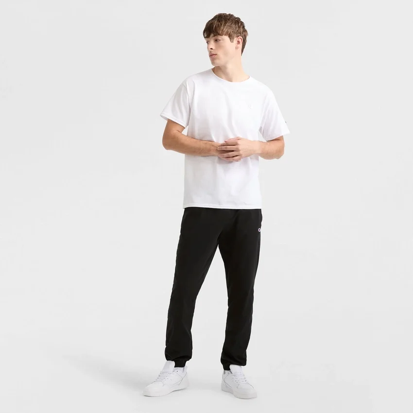 Pantalones de descanso ligeros, dobladillo ajustado, C Logo