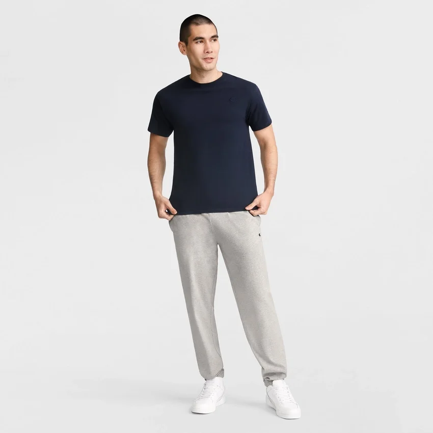 Pantalones de descanso ligeros, dobladillo ajustado, C Logo