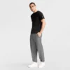 Pantalones de descanso ligeros, dobladillo ajustado, C Logo