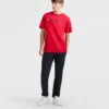 Pantalones de descanso ligeros, dobladillo ajustado, C Logo