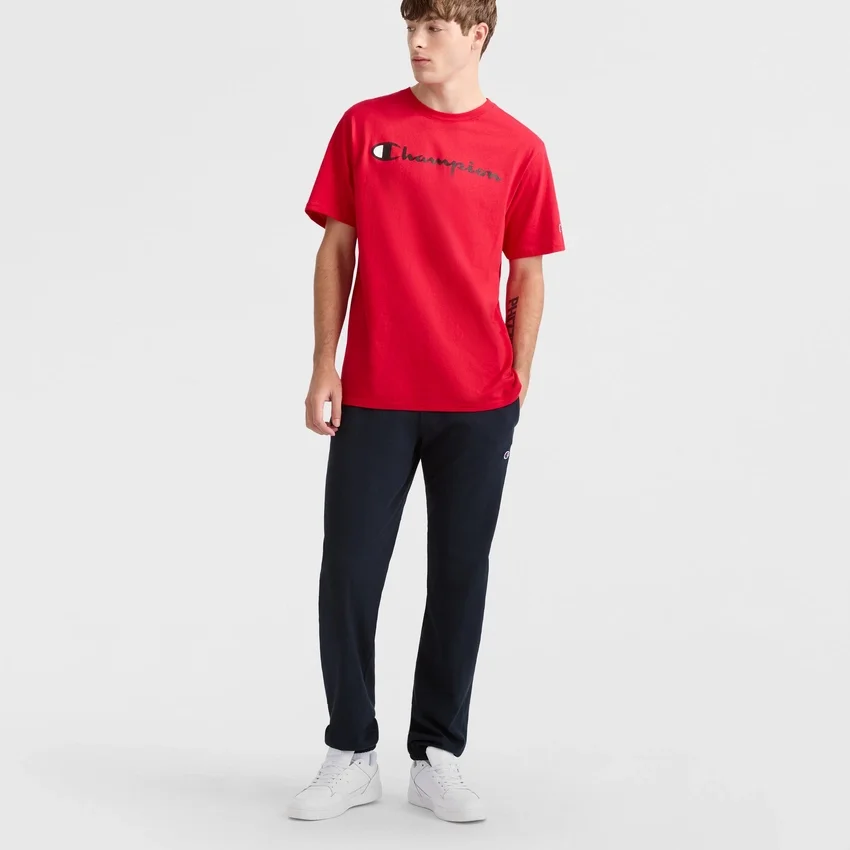 Pantalones de descanso ligeros, dobladillo ajustado, C Logo