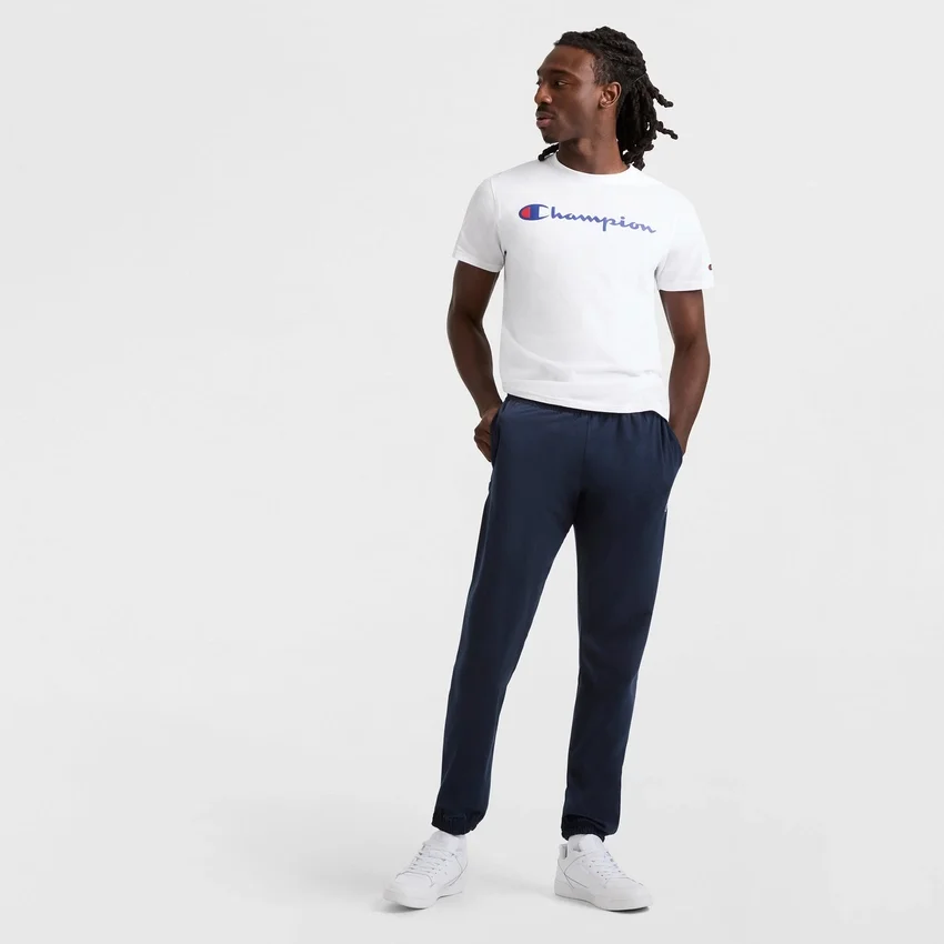 Pantalones de descanso ligeros, dobladillo ajustado, C Logo