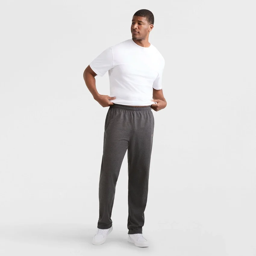 Pantalones de estar por casa ligeros, bajo abierto, C Logo - Tallas grandes y altas