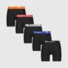 Paquete de 5 boxers de algodón elástico