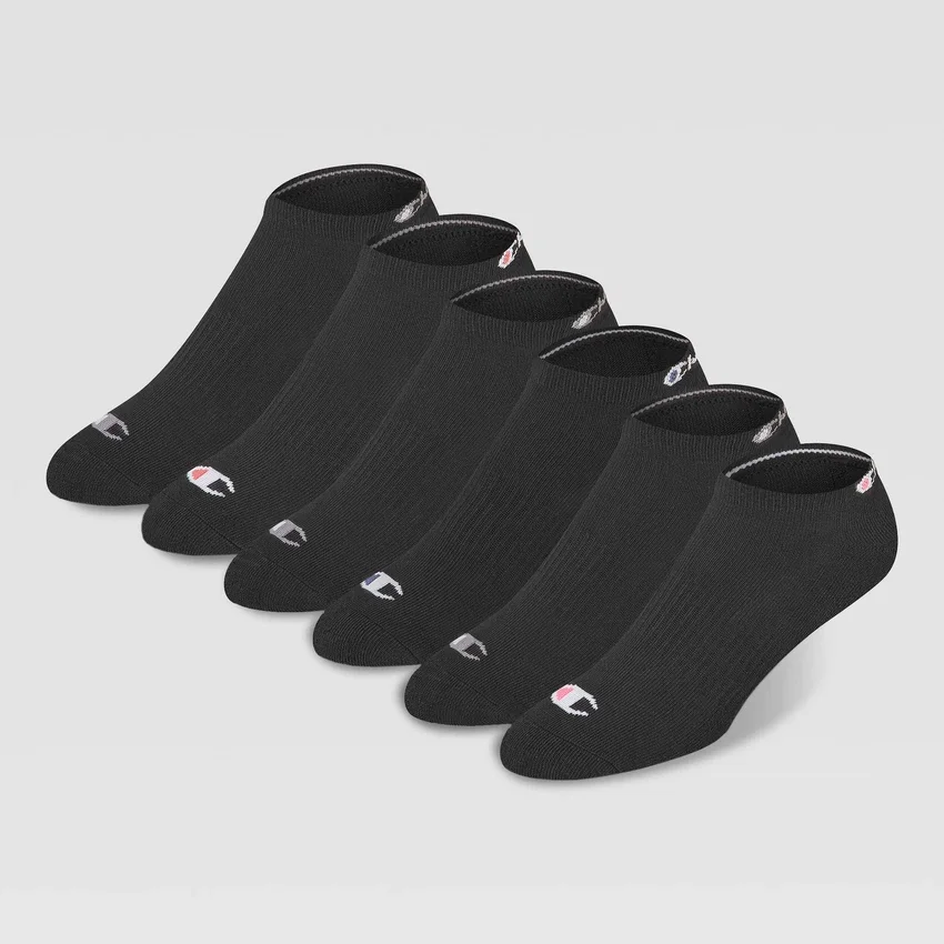 Paquete de 6 pares de calcetines bajos acolchados para mujer