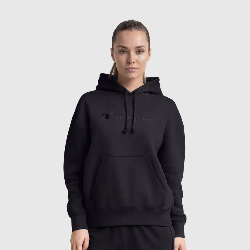 Sudadera con capucha Freshman Powerblend con letras en el mismo tono