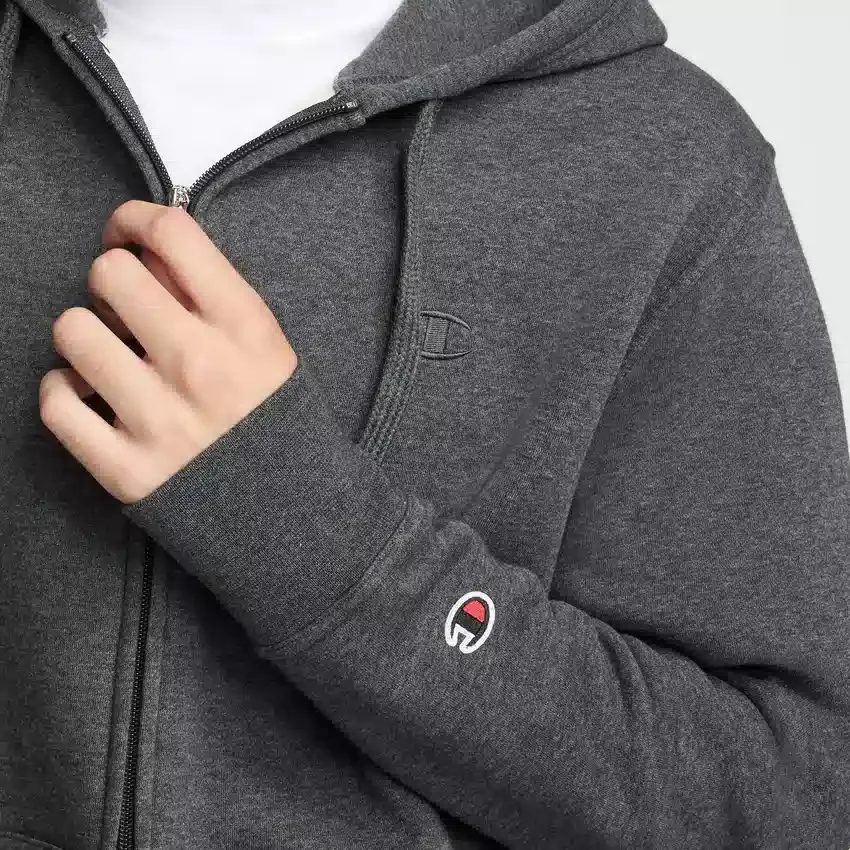 Sudadera con capucha Powerblend de cremallera completa, C Logo