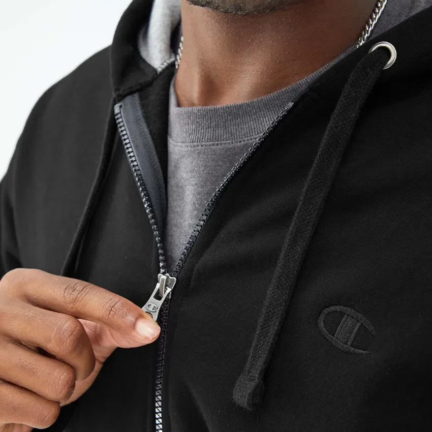 Sudadera con capucha Powerblend de cremallera completa, C Logo