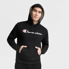 Sudadera con capucha Powerblend, Script Logo completo en letras