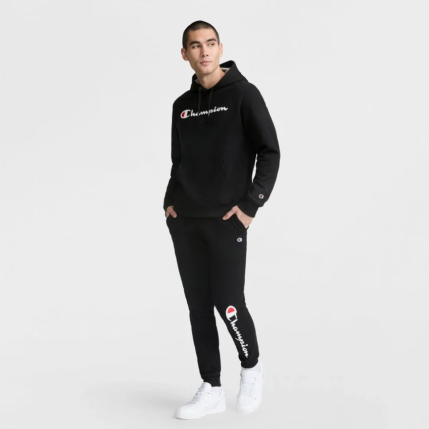 Sudadera con capucha Powerblend, Script Logo completo en letras