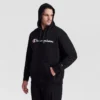 Sudadera con capucha Powerblend, Script Logo completo en letras — Tallas grandes y altas