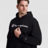 Sudadera con capucha Powerblend, Script Logo completo en letras — Tallas grandes y altas