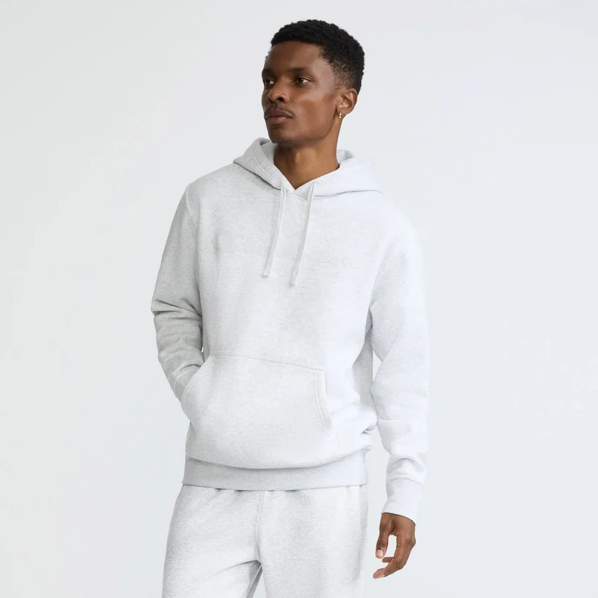 Sudadera con capucha Powerblend, Script Logo en letra cursiva del mismo tono