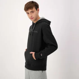 Sudadera con capucha Powerblend, Script Logo en letra cursiva del mismo tono